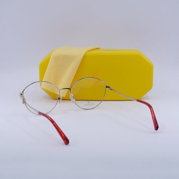 Swarovski SK5347 032 Round Eyeglasses - Pale Gold 55mm - Picture 10 of 10